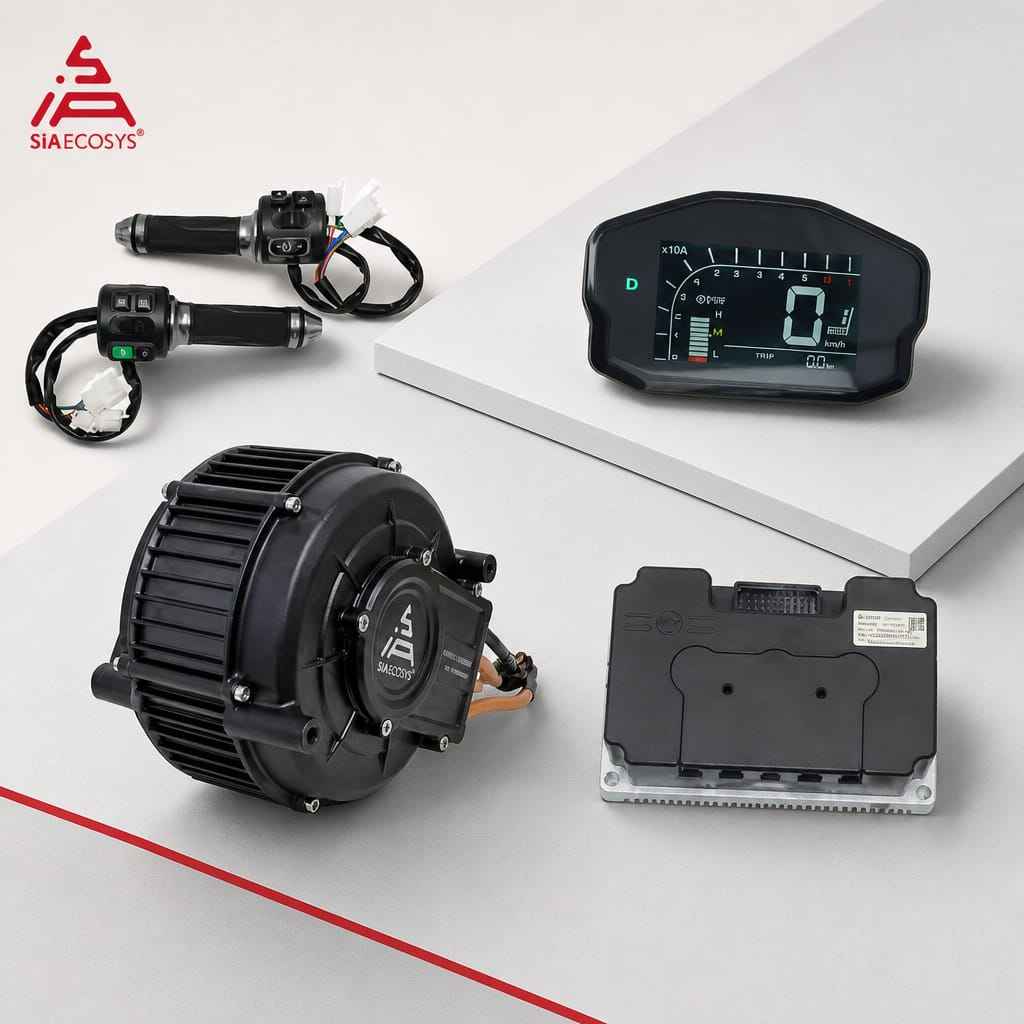 Mid Drive Motor Kit 72V 5000W - ชุดมอเตอร์ขับเคลื่อนกลาง QSMOTOR QS165 V2 5000W 72V