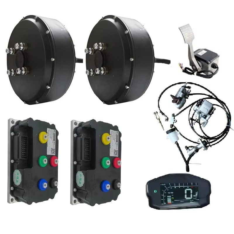 Qs Motor 273 8000W Hub Motor - ชุดแปลงมอเตอร์ฮับรถยนต์ไฟฟ้า Dual QS 273 8000W 72V
