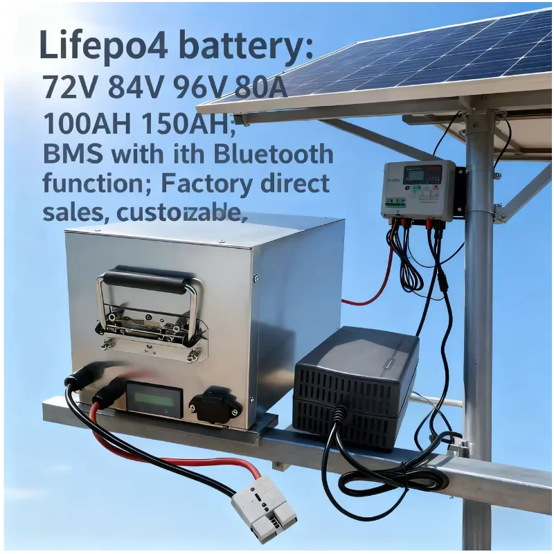 Lifepo4 72V 100Ah Battery Pack Ev - ชุดแบตเตอรี่ LIFEPO4 พร้อมระบบ BMS 72V 84V