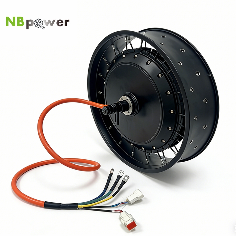Qs Motor 273 8000W Hub Motor - มอเตอร์ล้อจักรยานไฟฟ้า NBpower/QS 273 40H 48-96v รองรับแรงดันไฟฟ้า