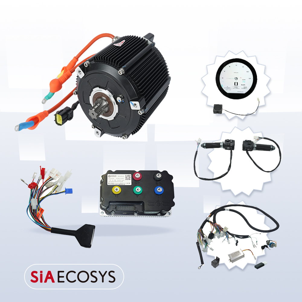 Mid Drive Motor Kit 72V 5000W - SiAECOSYS 5000W D133A-65 ชุดมอเตอร์ขับเคลื่อนกลางสำหรับรถจักรยานยนต์ไฟฟ้า 72V PMSM