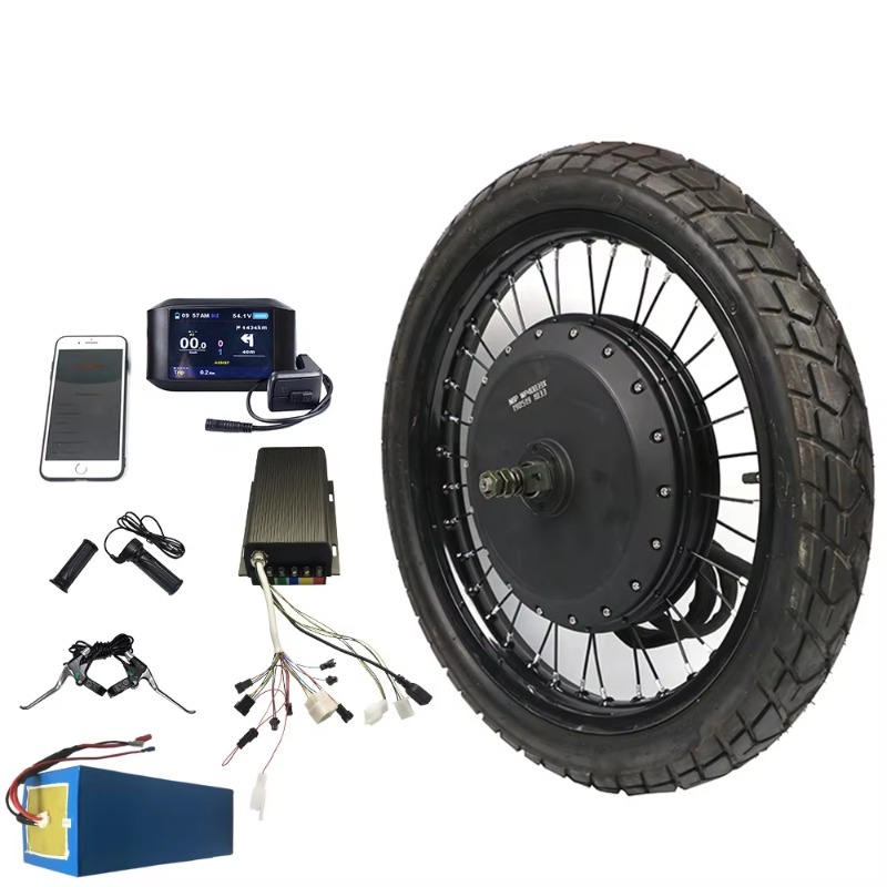 ชุดแปลงมอเตอร์ไซค์ไฟฟ้าแบบมอเต - Qs Motor 273 8000W Hub Motor บทวิจารณ์และราคา
