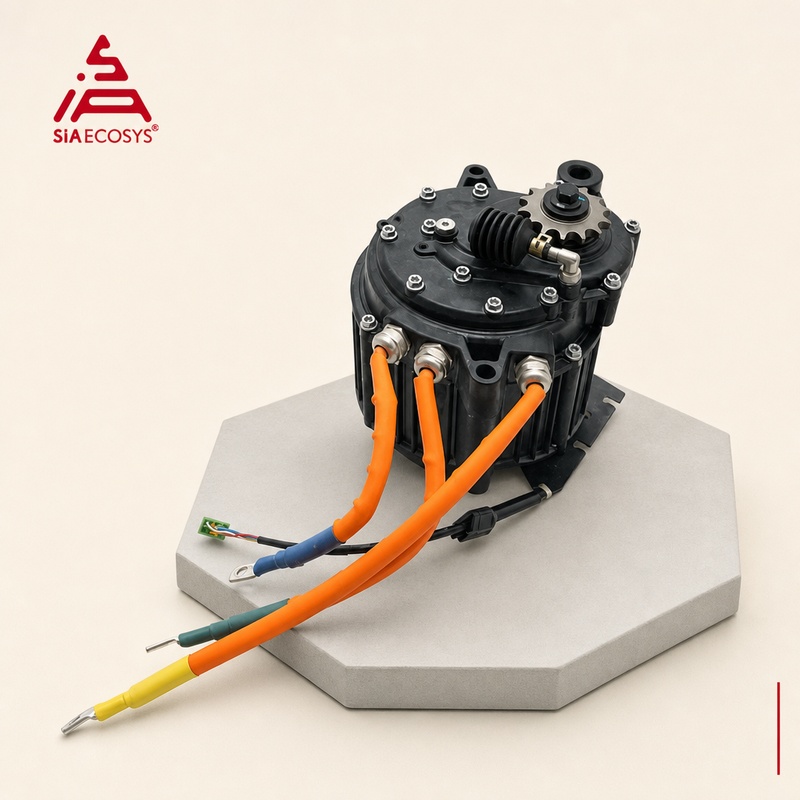 ชุดมอเตอร์ขับกลาง QSMOTOR J155 - Mid Drive Motor Kit 72V 5000W บทวิจารณ์และราคา