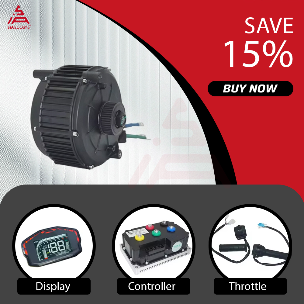 ชุดมอเตอร์ขับเคลื่อนกลาง QSMOT - Mid Drive Motor Kit 72V 5000W บทวิจารณ์และราคา