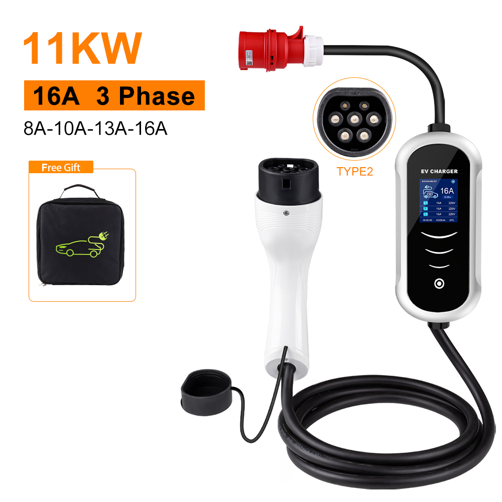Ipengen Type 2ที่ชาร์จแบบพกพา3 - Type 2 Portable Ev Charger 11Kw Cee บทวิจารณ์และราคา
