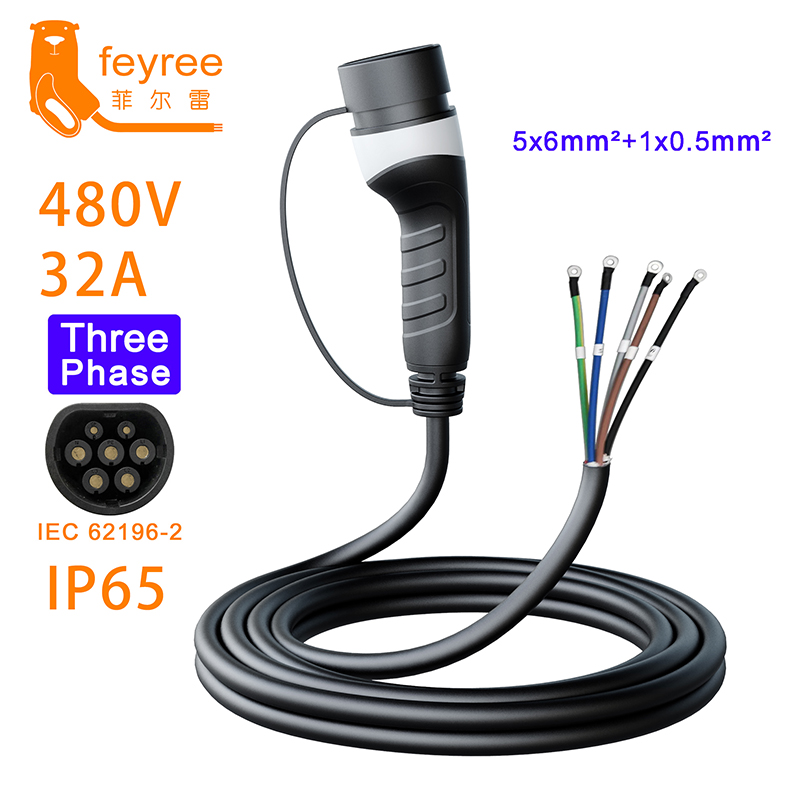 เฟรี 3 เฟส สำหรับรถยนต์ไฟฟ้า ช - Ev Charger Type 2 22Kw 32A 3 Phase บทวิจารณ์และราคา